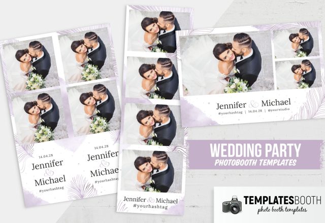 Mẫu Wedding Party – Minimal Purple